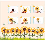 EASY BIG 100pcs Montessori Materials Chenille Puzzles Toy Craft Pipe Cleaner Math Educational Sticks Creative Puzzle NR0006 - JUMBO EARS